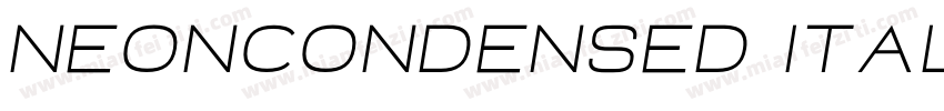 NeonCondensed Italic字体转换